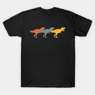 retro dinosaur trex distressed vintage T-Shirt